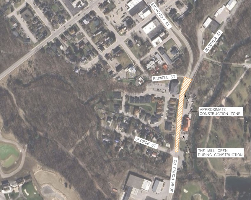Construction on John Pound Road